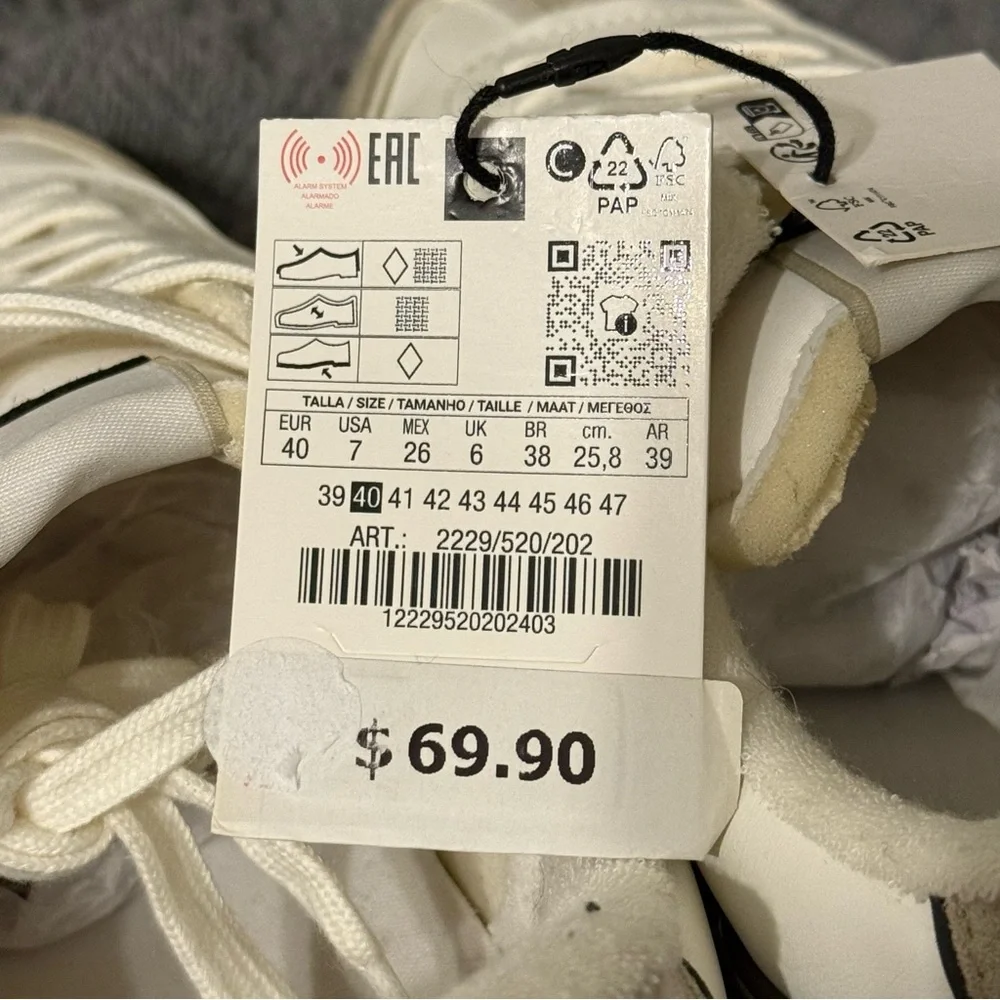 ZARA Men’s Retro-Style Sneakers (multicolor)